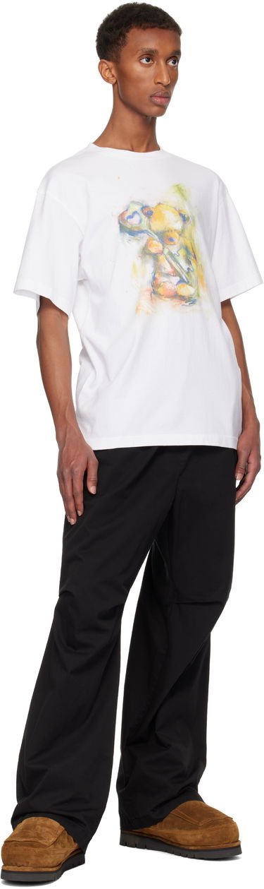 T-shirt We11done We11done Graphic Print T-Shirt Hvid | WD-TT3-24-752-U-WH, 3