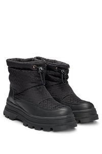 Monogram Slim-Fit Boots with Leather Trims