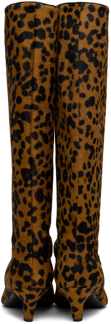 Sneakers og sko TOTEME Wide Shaft Calf Hair Boots Brun | 243-WAS3114-LE0070, 1