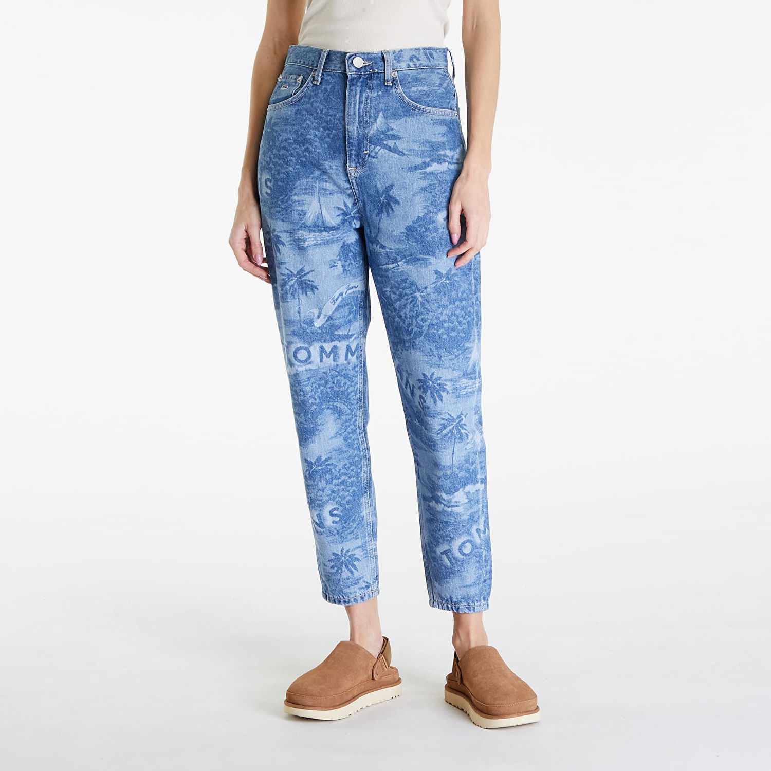 Jeans Tommy Hilfiger Mom Jean Ultra High Tapered Jeans Denim Medium Blå | DW0DW17563 1A5, 0