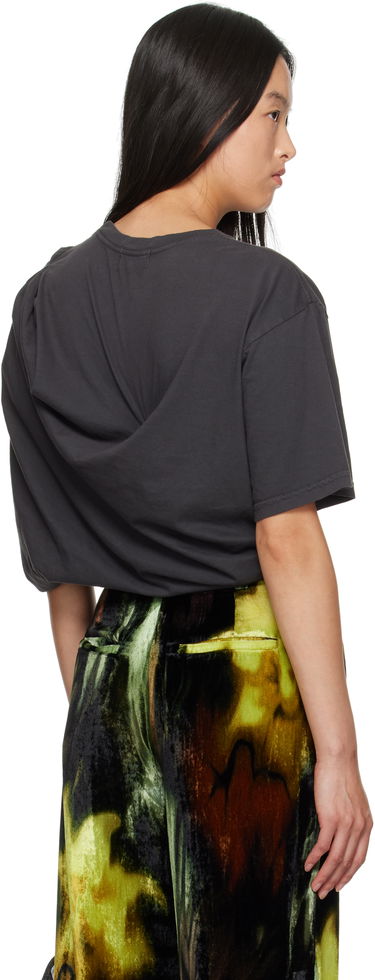 T-shirt Collina Strada Collina Strada Draped T-Shirt Sort | XX3395, 2