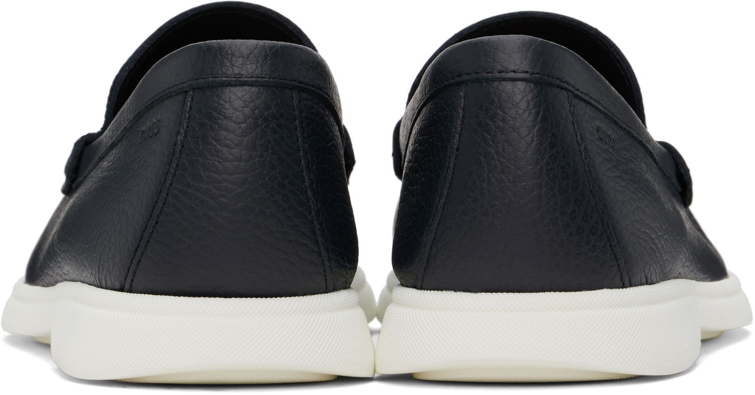 Sneakers og sko BOSS BOSS Tumbled Leather Loafers Sort | 50536173, 1