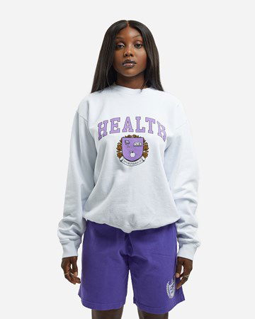 Sweatshirt Sporty & Rich Diana Crewneck Hvid | CR432WH, 1