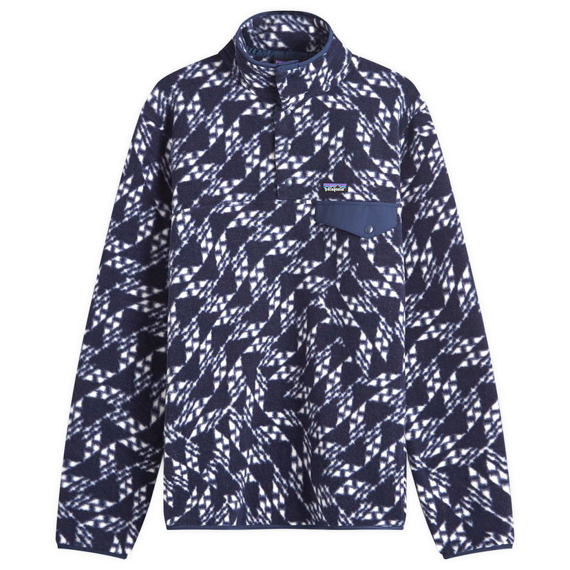 Sweater Patagonia Lightweight Synchilla Snap-T Pullover Synched Flight Blå | 25551-SFNA