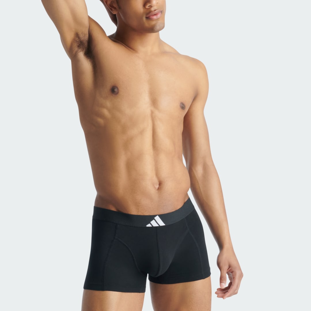 Boksere adidas Performance Active Flex Cotton Body Trunks 3-Pack Sort | JK3991, 0