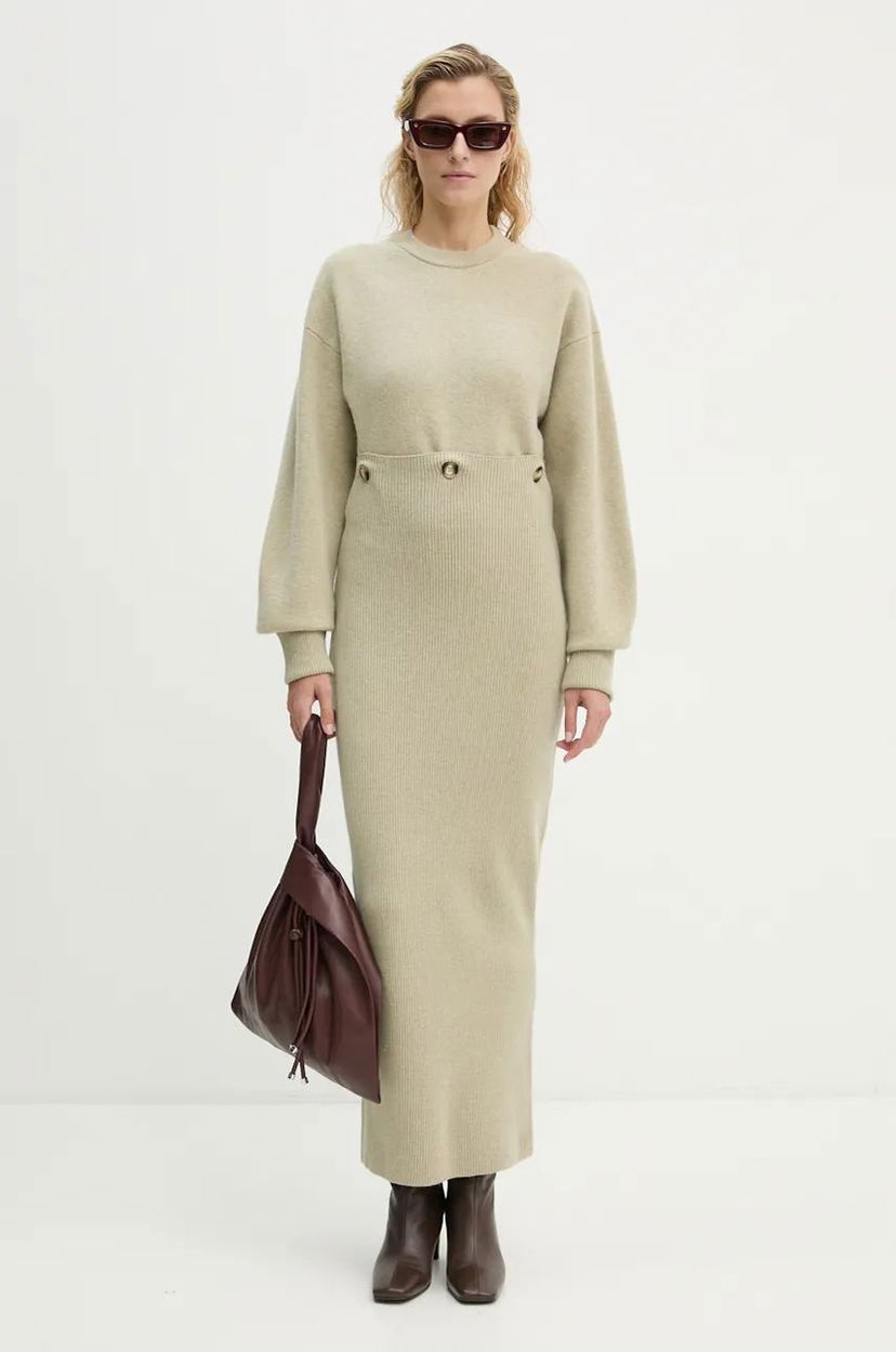 Nederdel Nanushka Oversized Maxi Dress Grøn | NW24PFBS28772
