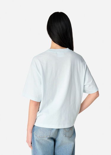 Crop top AXEL ARIGATO Printed Cropped T-Shirt Blå | A3010001, 3