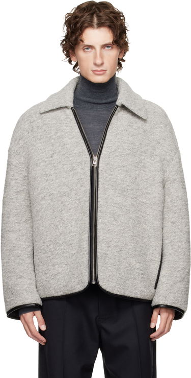 Jakke JW Anderson JW Anderson Contrast Trim Full-Zip Jacket Grå | JK0394-PG1820, 0