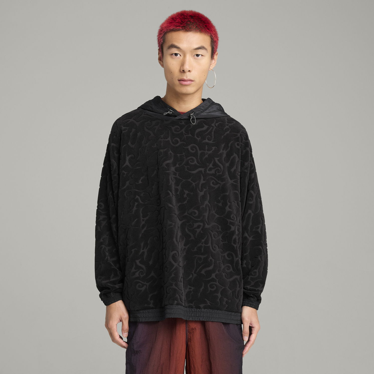 Sweatshirt Puma PUMA x ARIES Embossed Hoodie Sort | 629494_01, 0