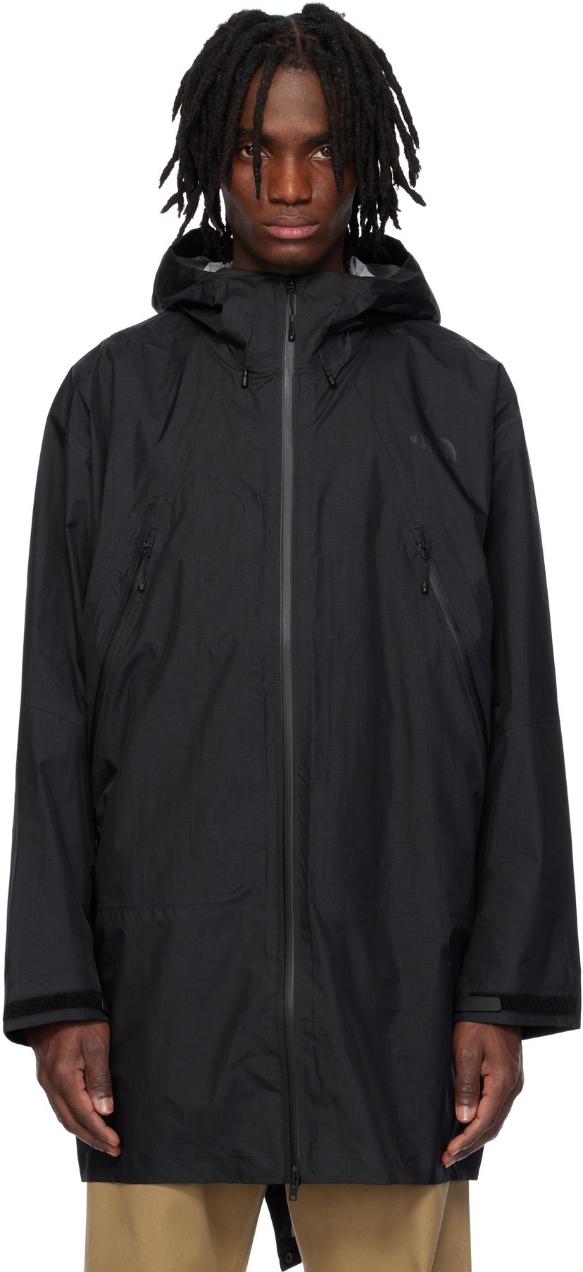 Regnfrakke The North Face Packable LT Rain Coat Sort | NF0A8B71