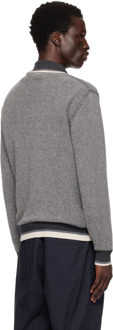 Polo skjorte BEAMS BEAMS PLUS Knit Collar Line Polo Grå | 38120030156, 2