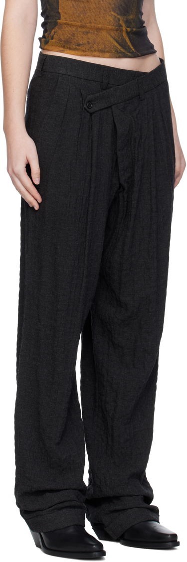 Bukser R13 R13 Tripe Pleat Crossover Trousers Sort | R13W7516-R580A, 1
