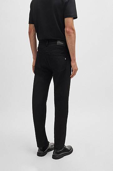 Jeans BOSS Maine Regular Fit Italian Denim Jeans Sort | 50520810, 1