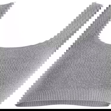 Bh SKIMS Textured Knit Bralette Size Large Grå | SP-SCP-9926W-DHG, 1