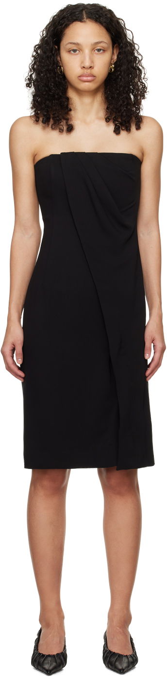 Kjole Anine Bing Anine Bing Halle Strapless Midi Dress Sort | A-02-0490-000, 0