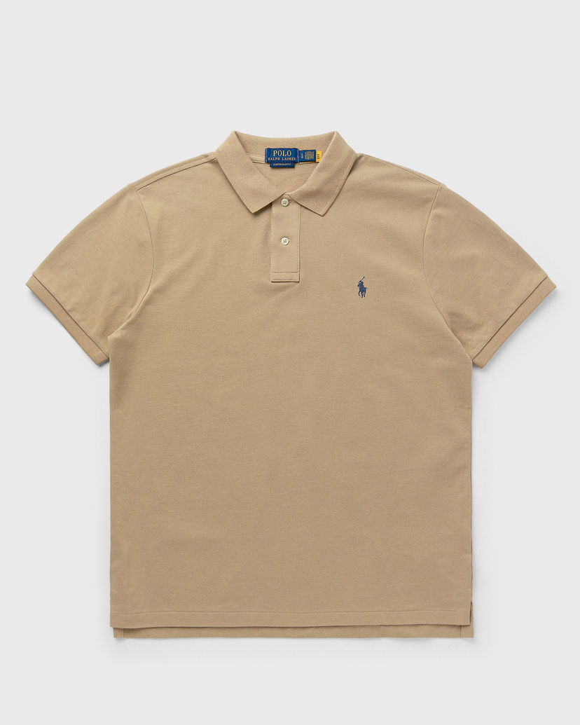 Polo skjorte Polo by Ralph Lauren Short Sleeve Polo Shirt Custom Slim Fit Beige | 710680784436
