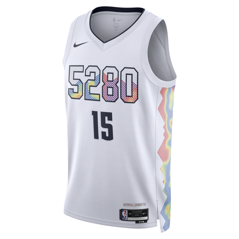 Jersey Nike Dri-FIT NBA Swingman Nikola Jokic Denver Nuggets City Edition 2024/25 Hvid | FQ4340-101