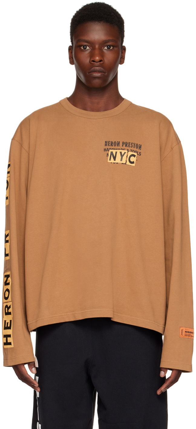 T-shirt HERON PRESTON 'Hardware & Tools' T-Shirt Brun | HMAB028F22JER0036419, 0