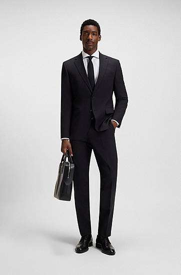 Skjorte BOSS Slim-fit shirt in wrinkle-resistant Oxford cotton Hvid | 50545820, 1
