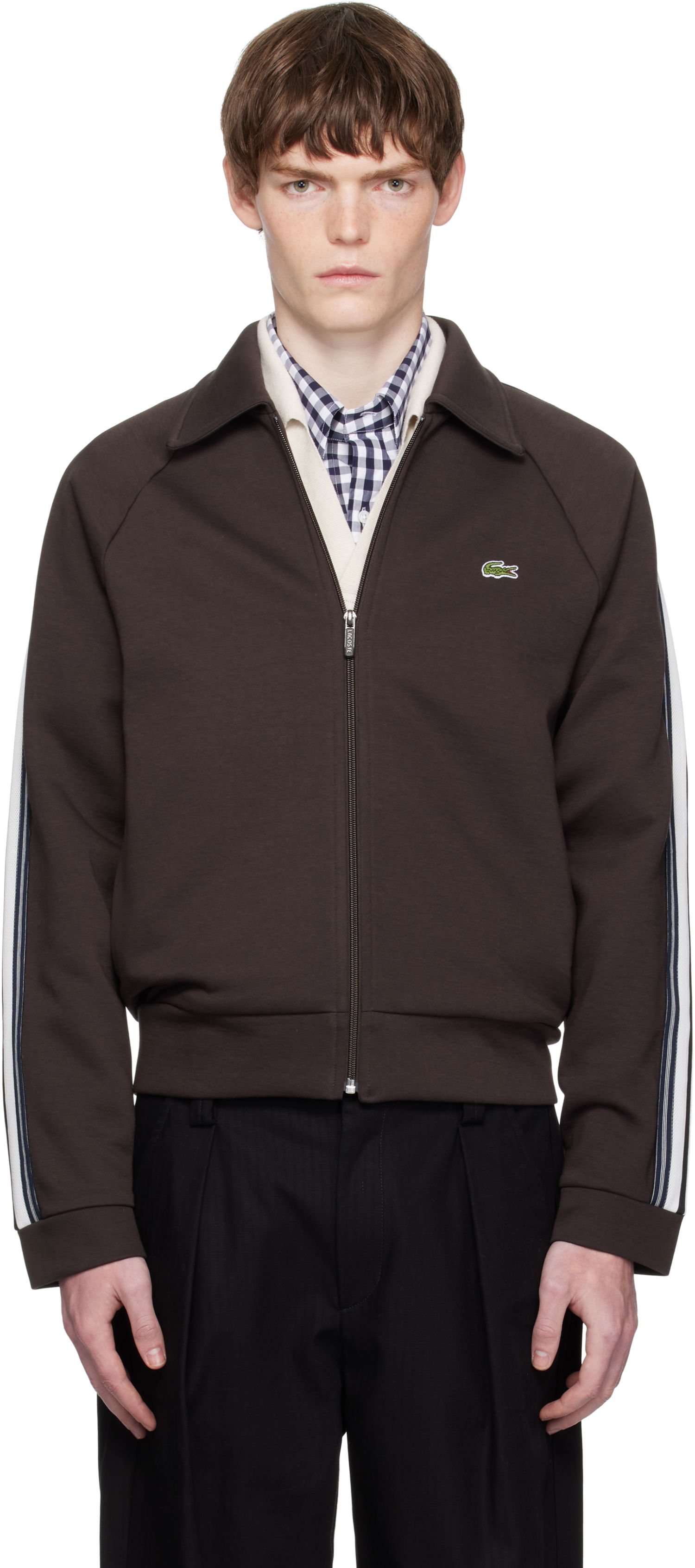 Sweatshirt Lacoste Zip-Up Sweatshirt Brun | SH5927_SKB, 0