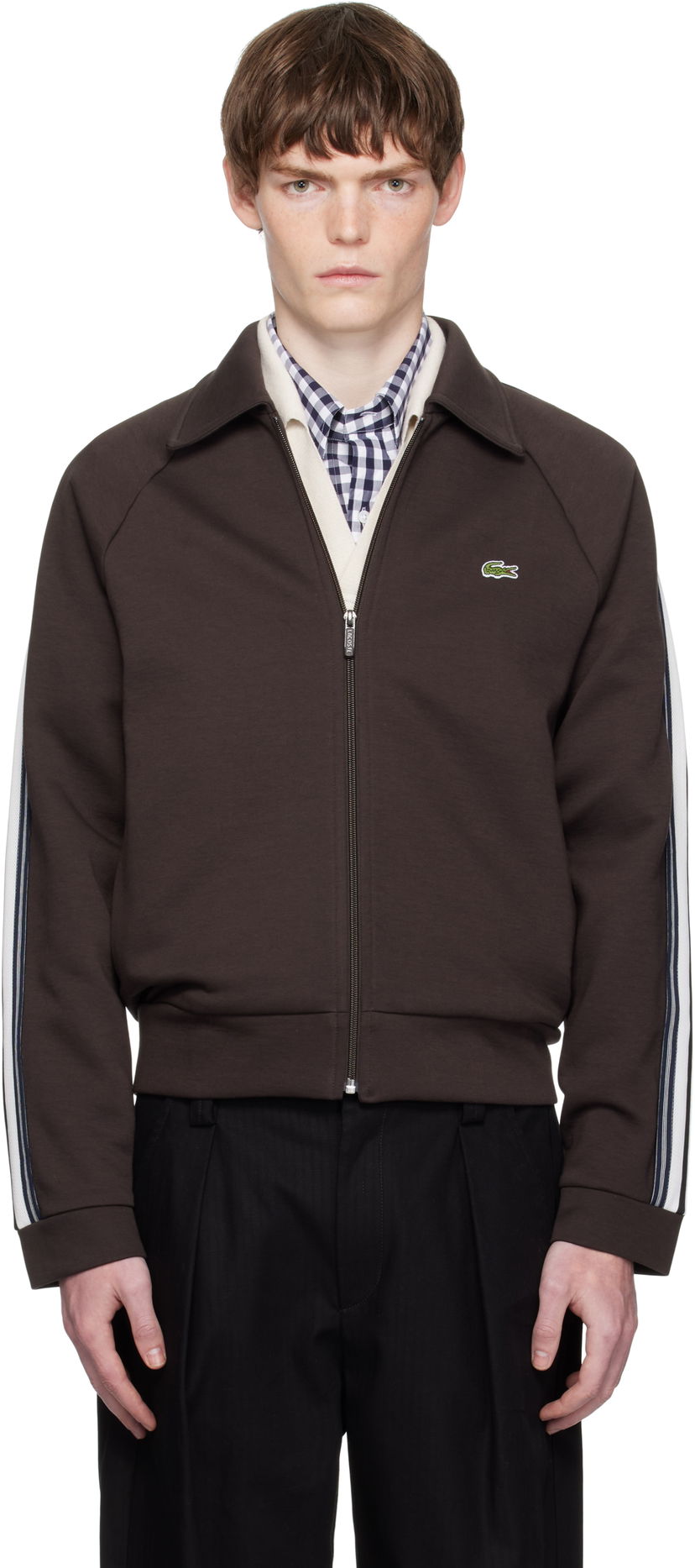 Sweatshirt Lacoste Zip-Up Sweatshirt Brun | SH5927_SKB