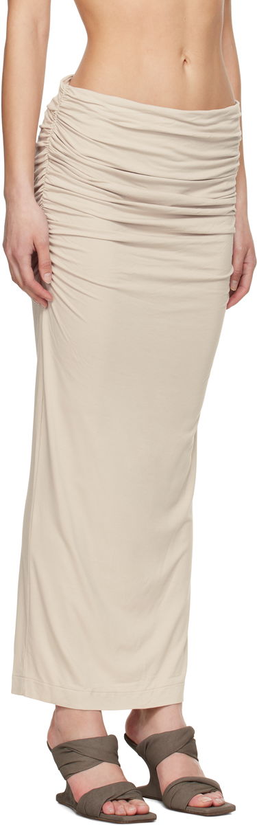 Nederdel Entire Studios Entire Studios Surge Maxi Skirt Beige | ESW-S25-7011-ST, 1