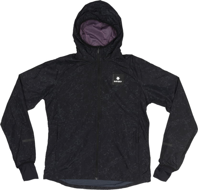 Vindjakke Saysky Saysky Map Pace Hooded Jacket Sort | jwrja01c1003