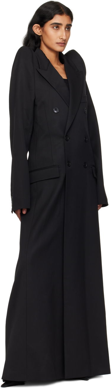 Frakker VETEMENTS VETEMENTS Tight Shoulder Tailored Coat Sort | UH76TC900B, 3