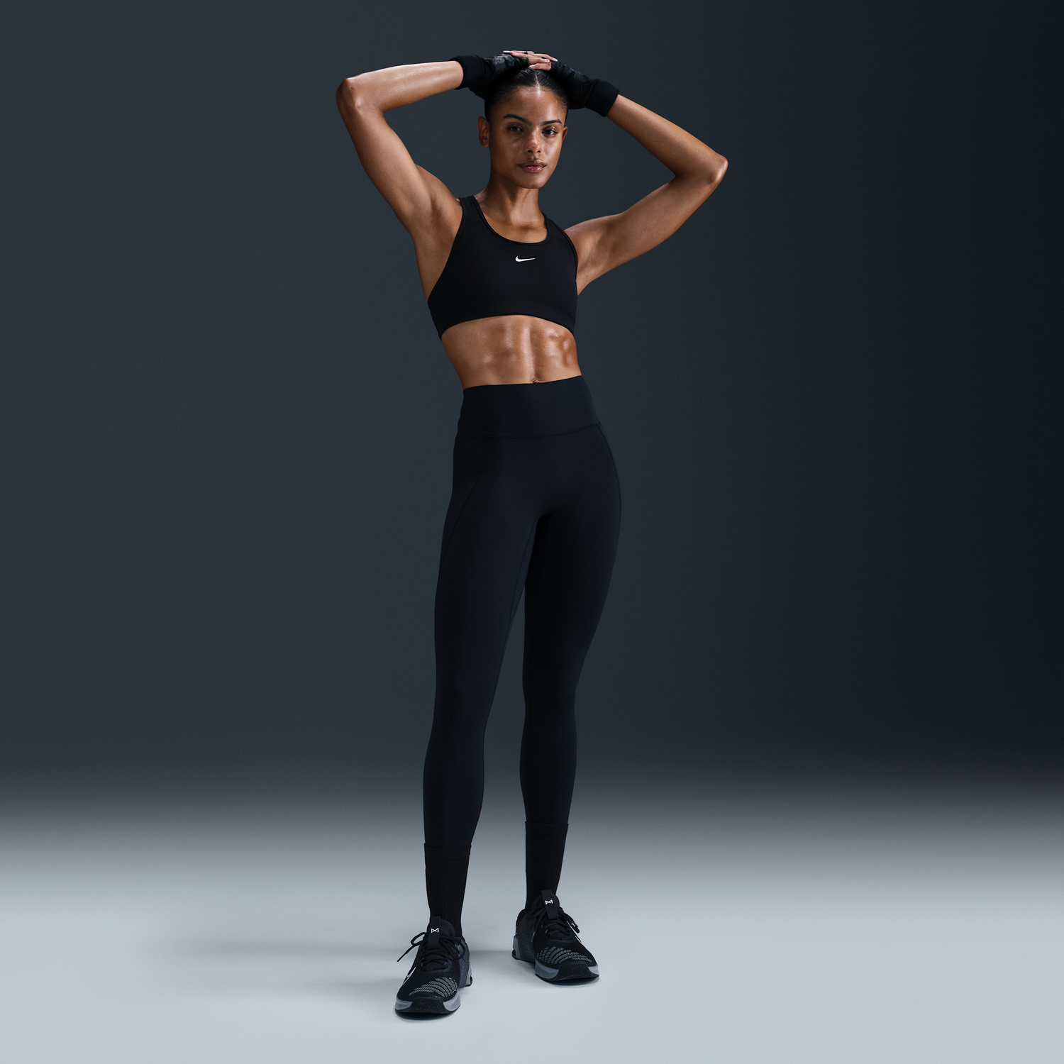 Leggings Nike Nike Universa High-Waisted Mid-Support Full-Length Leggings with Pockets Sort | HQ6810-010, 0
