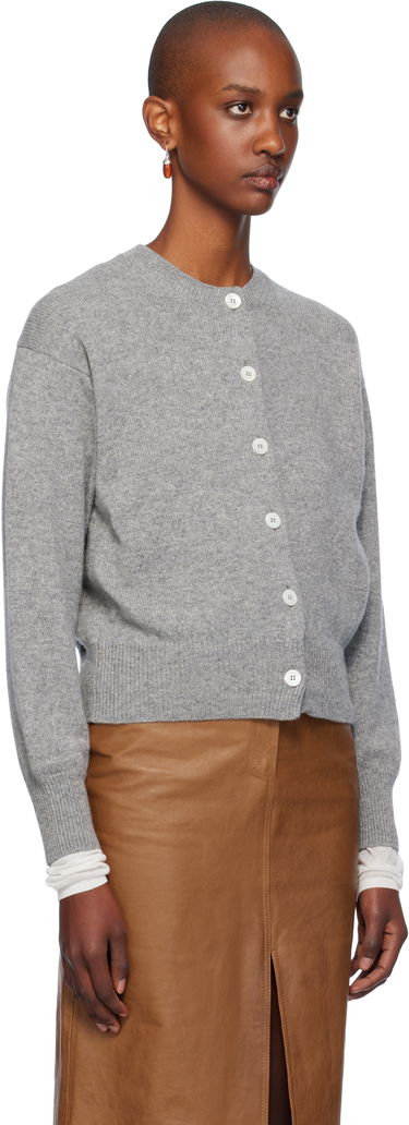 Sweater &Daughter Crewneck Cardigan Grå | HKN03901, 1
