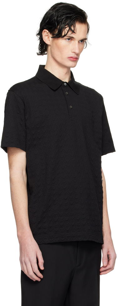 Polo skjorte Givenchy Classic Fit Embroidered Polo Sort | BM71KR3YPA001, 3