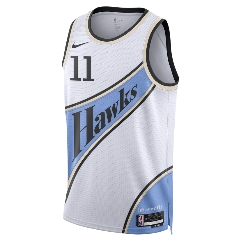 Jersey Nike Dri-FIT Swingman Hawks City Edition Jersey Hvid | FQ4329-101