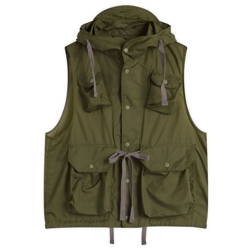 Vest Engineered Garments Engineered Garments Field Vest, Size Large Grøn | QT079-KD001