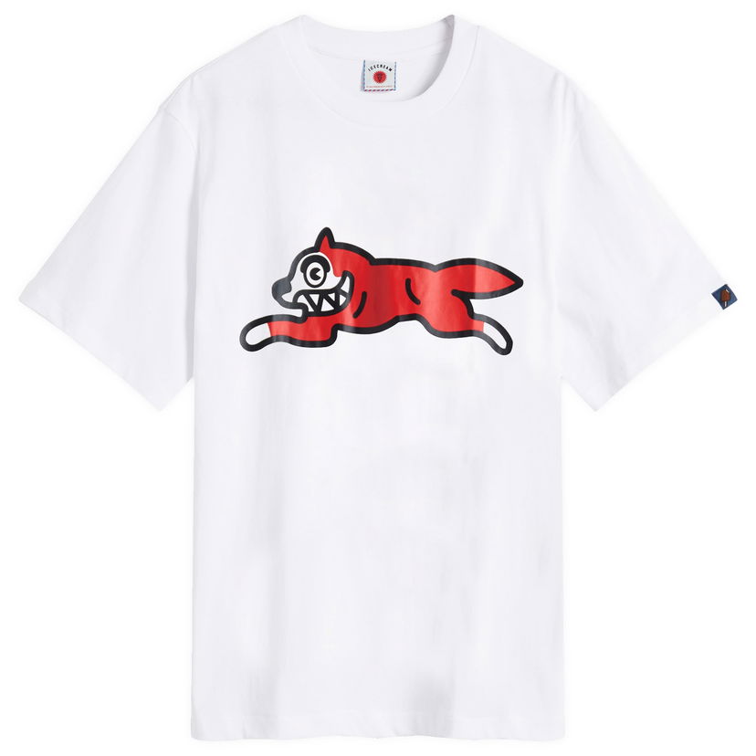 T-shirt BBC IceCream ICECREAM Running Dog T-Shirt, Size Large Hvid | IC23449-WHT