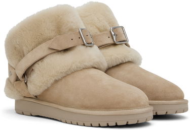 Tøj Burberry Burberry Chubby Shearling Boots Beige | 8095352, 3
