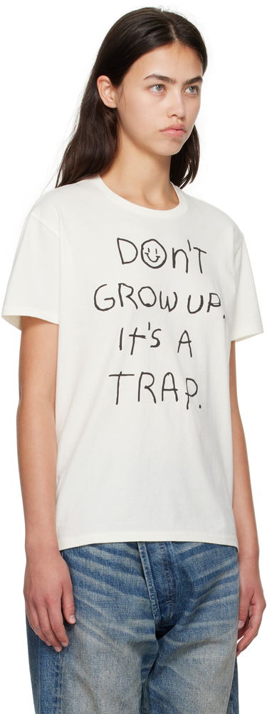 T-shirt R13 R13 'Don't Grow Up' T-Shirt Hvid | R13WK001-K108B, 4