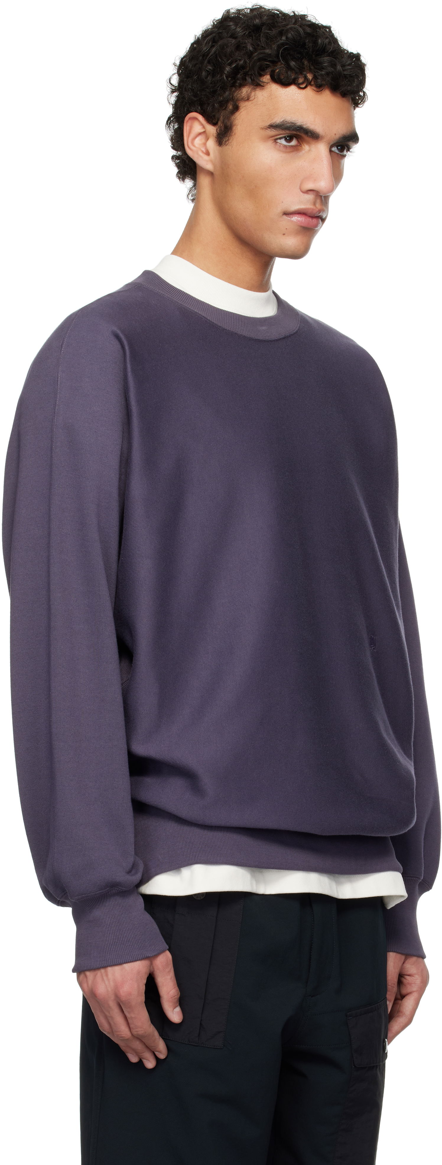 Sweatshirt NANAMICA nanamica Crew Neck Sweatshirt Lilla | S25SH011U, 1