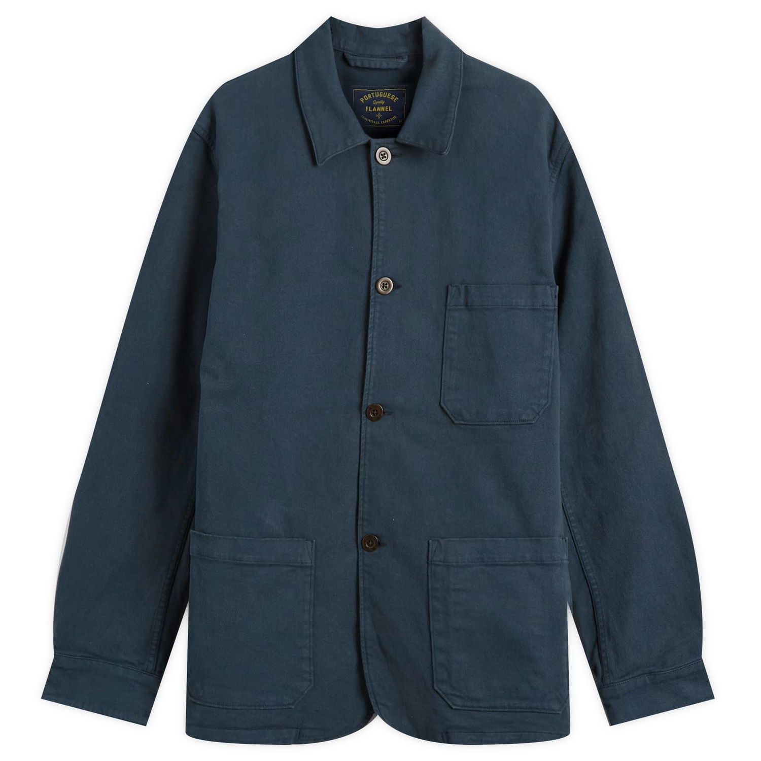 Jakke Portuguese Flannel Labura Chore Jacket, Size Small Blå | AW25007-NVY, 0