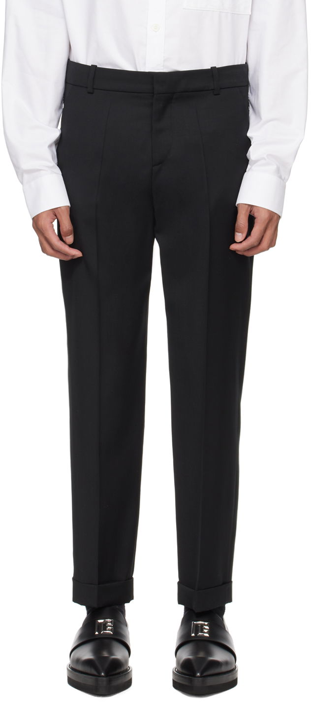 Bukser Balmain Rolled Cuff Trousers Sort | CH1PM030WB12, 0