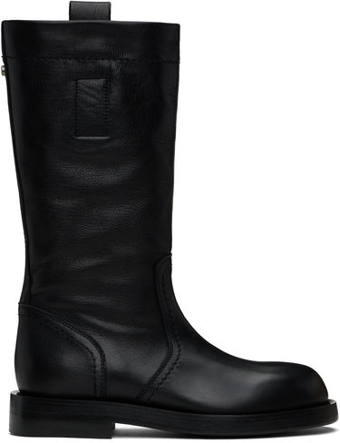 Tøj Ann Demeulemeester Ann Demeulemeester Bente Leather Boots Sort | 2510-W-C32-LT157-099, 0