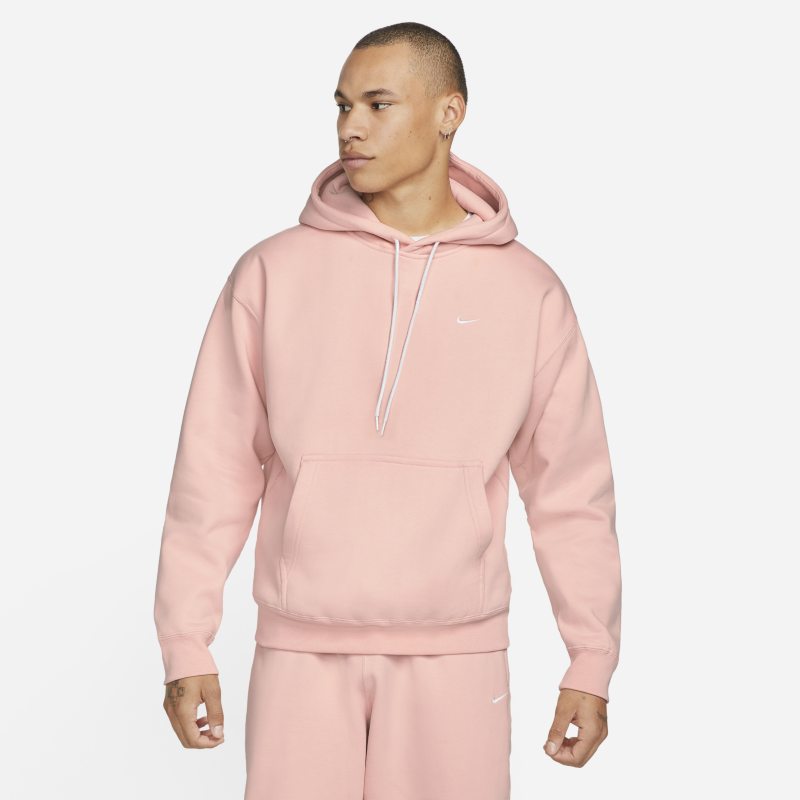 Sweatshirt Nike Solo Swoosh Fleece Hoodie Lyserød | CV0552-697, 1