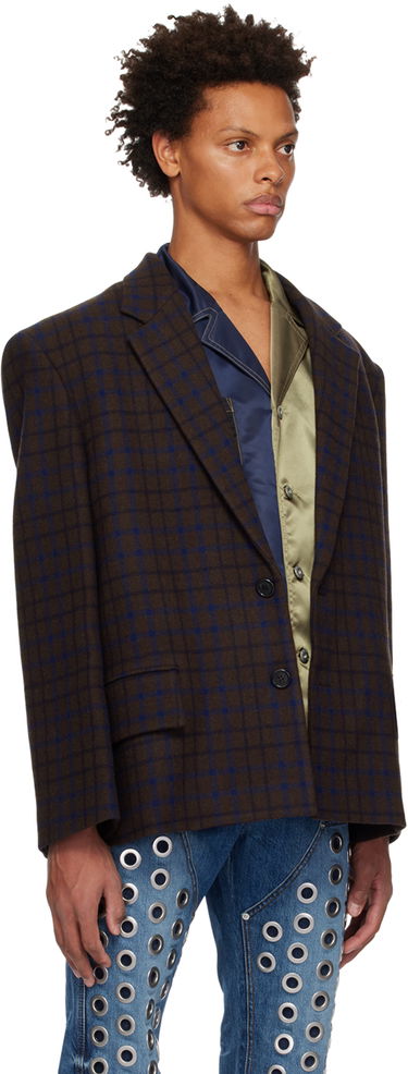 Jakke We11done Check Blazer Brun | WD-JK3-22-102-M-BR, 1
