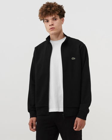Sweatshirt Lacoste Brushed Fleece Zippered Sweatshirt Sort | SH9622, 3