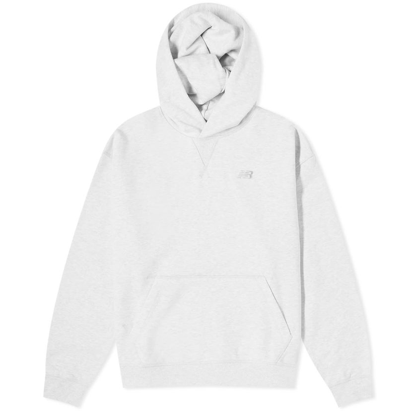 Sweatshirt New Balance NB Athletics French Terry Hoodie Ash Heather Grå | WT41537-AHH
