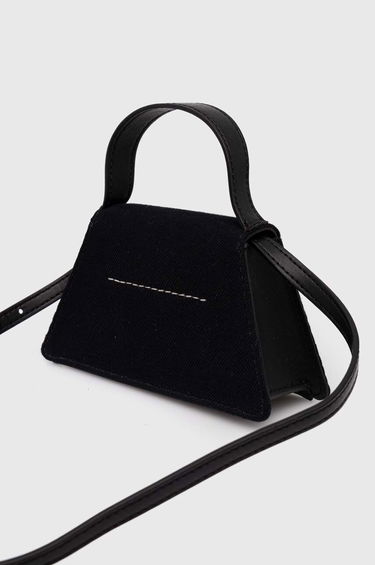 Håndtaske Maison Margiela MM6 Black Triangle Shoulder Bag Sort | SB5ZI0006.P6642, 3