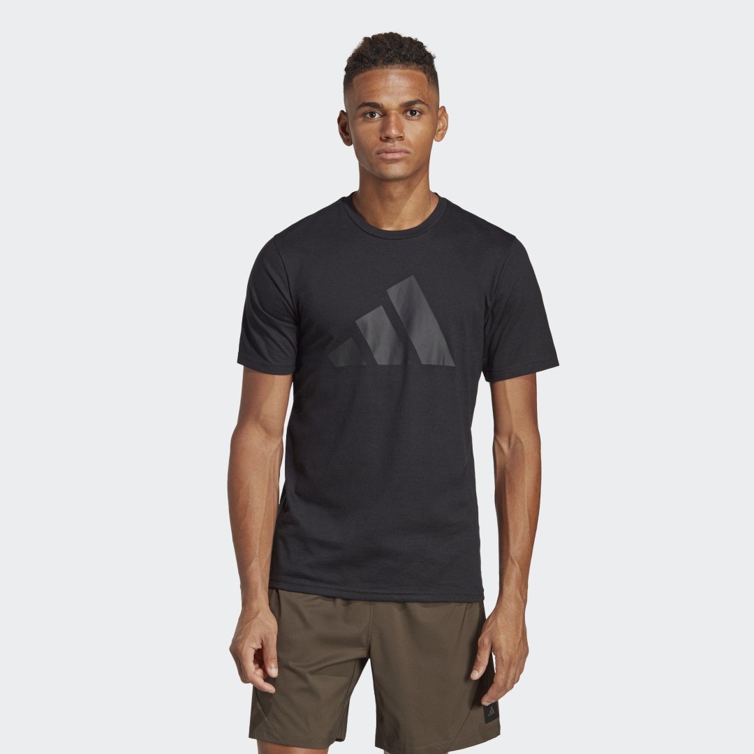 T-shirt adidas Performance Train Essentials Feelready Logo Training Tee Sort | IB8274, 1