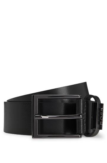 Bælter BOSS Leather Belt with Logo Keeper undefined | 50491852