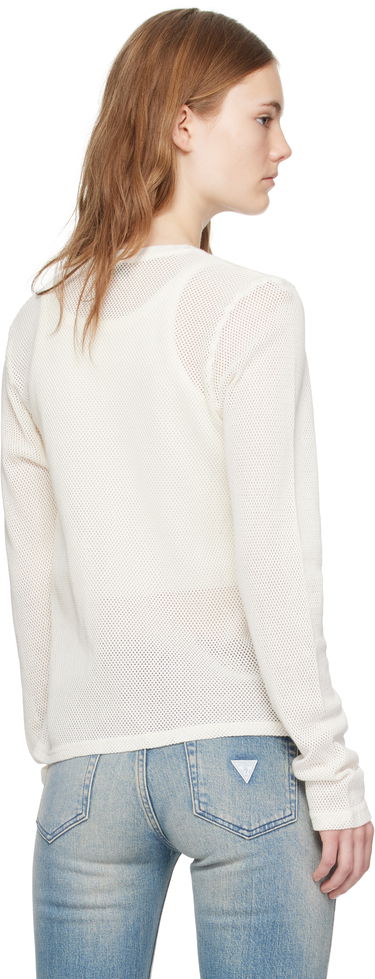 T-shirt GUESS GUESS Front Lettering T-Shirt Hvid | M4BP03KC4H0, 2