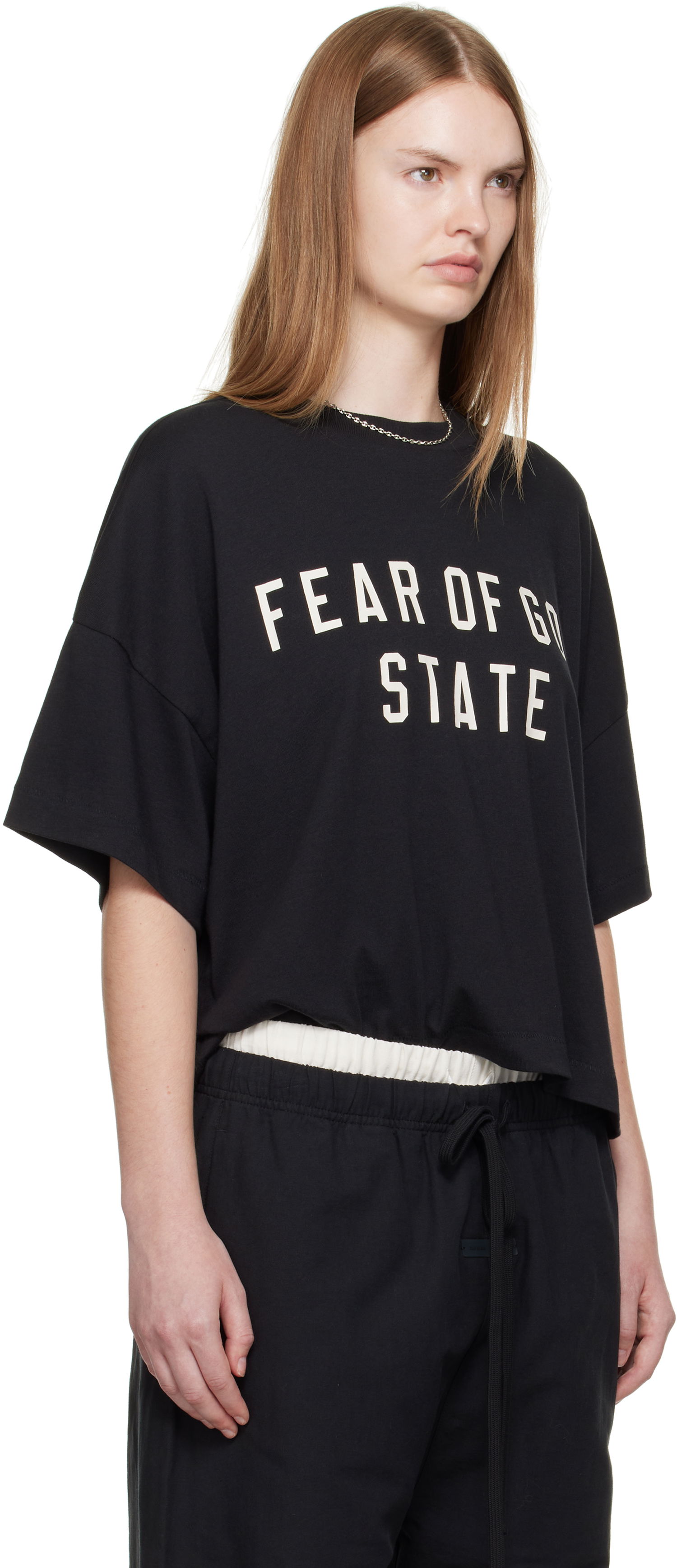 T-shirt Fear of God Fear of God ESSENTIALS Boxy T-shirt Sort | 125SP257160FW, 1