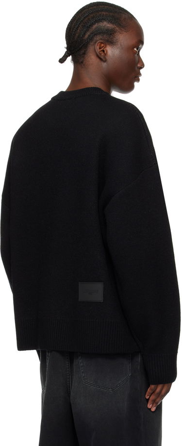 Sweater We11done We11done Jacquard Knit Sweater Sort | WD-KO1-22-666-U-BK, 2